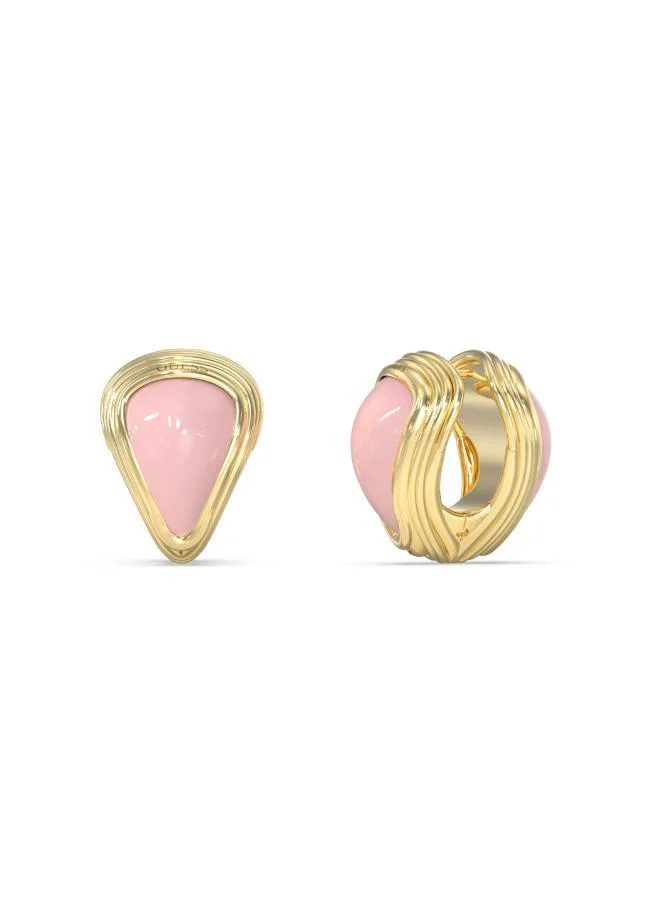 GUESS Logo 23Mm Polished Resin Huggies